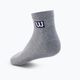Ανδρικές κάλτσες προπόνησης Wilson Premium Low Cut 3 πακέτα γκρι W8F3H-3730 2