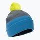 Χρώμα Παιδικό καπέλο σκούφος Χρωματιστό χειμερινό καπέλο μπλε-γκρι 740805