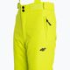 Παιδικό παντελόνι σκι 4F κίτρινο HJZ22-JSPMN001 5