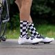 Κάλτσες ποδηλασίας Luxa Squares μαύρες και λευκές LUHE21SSQS 5
