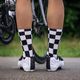 Κάλτσες ποδηλασίας Luxa Squares μαύρες και λευκές LUHE21SSQS 6