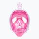 Παιδική μάσκα προσώπου για κολύμπι με αναπνευστήρα AQUASTIC ροζ SMK-01R 2