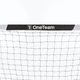 OneTeam One γκολ ποδοσφαίρου 300 x 200 cm από γαλβανισμένο χάλυβα λευκό/μαύρο 5