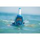 Παιδική μάσκα προσώπου για κολύμπι με αναπνευστήρα AQUASTIC KAI Jr μπλε 3