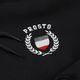 PROSTO Emblem ανδρικό φούτερ με κουκούλα μαύρο και κόκκινο KL222MSWE2023 3