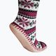 Glovii GQ5 λευκές/κόκκινες/γκρι παντόφλες με θέρμανση και κάλτσες 3