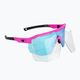 Γυαλιά ποδηλασίας GOG Argo ματ νέον ροζ/μαύρο/λευκό-μπλε E506-2