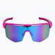 GOG Athena ματ νέον ροζ / μαύρο / πολυχρωματικό λευκό-μπλε ποδηλατικά γυαλιά E508-3 3