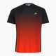 HEAD Topspin ανδρικό μπλουζάκι τένις μαύρο και πορτοκαλί 811422