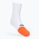 Κάλτσες ποδηλασίας POC Flair Mid hydrogen white/zink orange