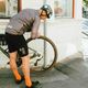 Κάλτσες ποδηλασίας POC Fluo Mid fluorescent orange 6