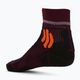 Ανδρικές κάλτσες μονοπατιών X-Socks Trail Run Energy μπορντό-πορτοκαλί RS13S19U-O003 2