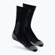 Ανδρικές κάλτσες πεζοπορίας X-Socks Trek Silver μαύρο/γκρι TS07S19U-B010