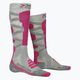 Γυναικείες κάλτσες σκι X-Socks Ski Silk Merino 4.0 γκρι XSSSKMW19W 4
