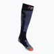 X-Socks Carve Silver 4.0 μαύρες-γκρι κάλτσες σκι XSSS47W19U