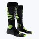 Κάλτσες snowboard X-Socks Snowboard 4.0 μαύρο/γκρι/κίτρινο φυτό 5