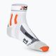 Ανδρικές κάλτσες τρεξίματος X-Socks Marathon Energy 4.0 arctic white/trick orange 3
