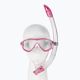 Cressi σετ κατάδυσης με αναπνευστήρα μάσκα Estrella + αναπνευστήρας Gamma διαφανές ροζ DM340040