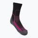 Γυναικείες κάλτσες πεζοπορίας Mico Medium Weight Crew Hike Extra Dry γκρι-ροζ CA03022