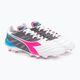Ανδρικά ποδοσφαιρικά παπούτσια Diadora Brasil Elite Veloce GR ITA LPX λευκό/ροζ φλούο/μπλε φλούο 4
