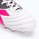 Ανδρικά ποδοσφαιρικά παπούτσια Diadora Brasil Elite Veloce GR ITA LPX λευκό/ροζ φλούο/μπλε φλούο 7