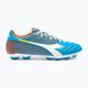 Ανδρικά ποδοσφαιρικά παπούτσια Diadora Brasil Elite Veloce GR LPU μπλε φλούο/λευκό/πορτοκαλί 8