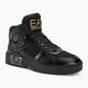 EA7 Emporio Armani Basket Mid τριπλό μαύρο/χρυσό παπούτσια