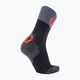 Ανδρικές κάλτσες ποδηλασίας UYN Light black /grey/hibiscus 5