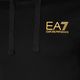 Ανδρικό EA7 Emporio Armani Train Logo Series Hoodie Extended Logo Coft μαύρο/χρυσό φούτερ με λογότυπο 3