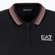 Γυναικείο EA7 Emporio Armani Golf Pro Polo Damier μαύρο πουκάμισο 3