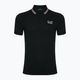 Ανδρικό EA7 Emporio Armani Golf Pro Polo Check πουκάμισο μαύρο