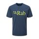 Ανδρικό t-shirt Trekking Rab Stance Logo SS navy blue QCB-08-DI-S 3