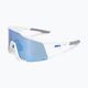 Γυαλιά ποδηλασίας 100% Speedcraft Πολυστρωματικός φακός καθρέφτη ματ λευκό/μπλε STO-61001-407-01 5