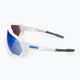Γυαλιά ποδηλασίας 100% Speedtrap Πολυστρωματικός φακός καθρέφτη ματ λευκό/μπλε STO-61023-407-01 4