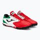 Ανδρικά ποδοσφαιρικά παπούτσια Joma Cancha TF κόκκινο/λευκό/πράσινο 4