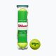 Παιδικές μπάλες τένις Wilson Starter Play Green 4 τεμάχια κίτρινο WRT137400