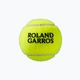 Μπάλες τένις Wilson Roland Garros Clay Ct 3 τεμάχια κίτρινο WRT125000 4