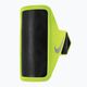 Nike Lean Arm Band Regular volt/μαύρο/ασημί ζώνη τηλεφώνου για τρέξιμο
