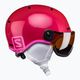 Παιδικό κράνος σκι Salomon Grom Visor S2 ροζ L39916200 4