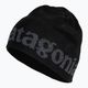 Patagonia Beanie λογότυπο belwe / μαύρο καπέλο πεζοπορίας 3