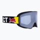 Red Bull SPECT Rush S1 ματ μαύρο/μαύρο/καπνό/ασημί γυαλιά σκι με καθρέφτη