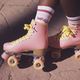 Γυναικεία πατίνια IMPALA Quad Skates ροζ και κίτρινο 3