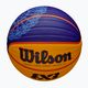 Wilson Fiba 3x3 Game Ball Paris Retail μπάσκετ 2024 μπλε/κίτρινο μέγεθος 6 4