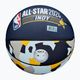 Wilson 2024 NBA All Star Mini παιδική μπάλα μπάσκετ + κουτί καφέ μέγεθος 3 5