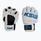 KSW γάντια πάλης δερμάτινα λευκά 3