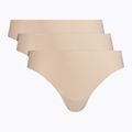 Γυναικείο εσώρουχο Under Armour Pure Stretch Ns Thong 3 τεμ. beige/beige/beige