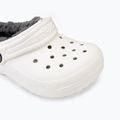 Crocs Classic Lined Clog Παιδικά σανδάλια λευκό/γκρι 8