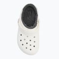 Crocs Classic Lined Clog Παιδικά λευκά/γκρι σαγιονάρες 6