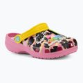 Παιδικές παντόφλες Crocs Ron English Party Animals Classic Clog Kids pink lemonade/multi