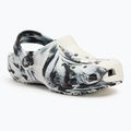 Crocs Classic Marbled Clog Παιδικές σαγιονάρες μαύρο/λευκό 2